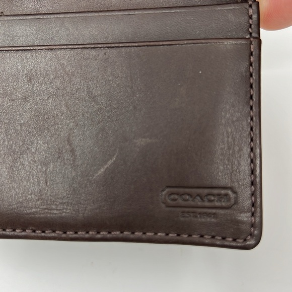 Coach Heritage Stripe Signature Card Holder - Picture 6 of 10